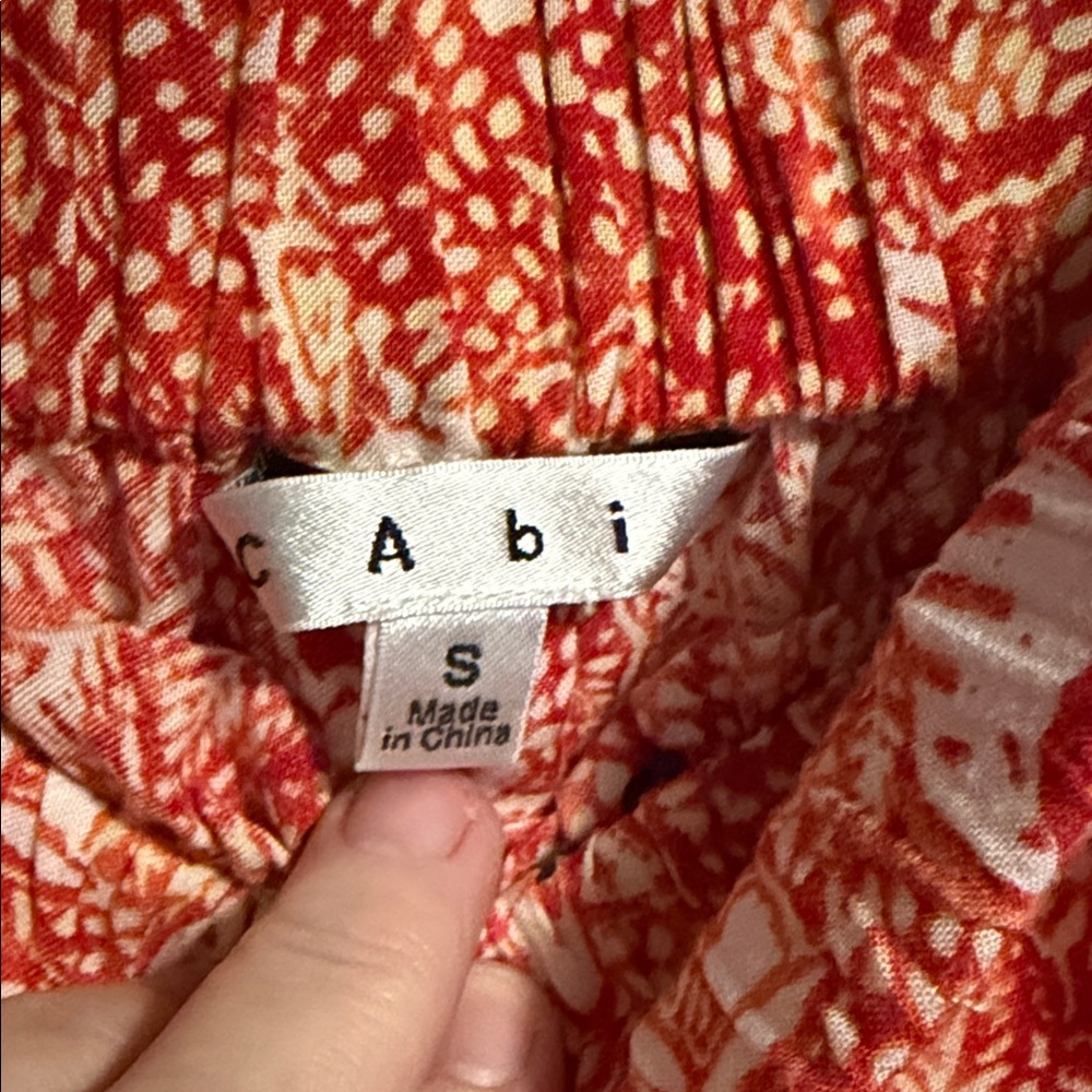 🌵CAbi Red and Blue Patterned Mini Skirt - Picture 2 of 5